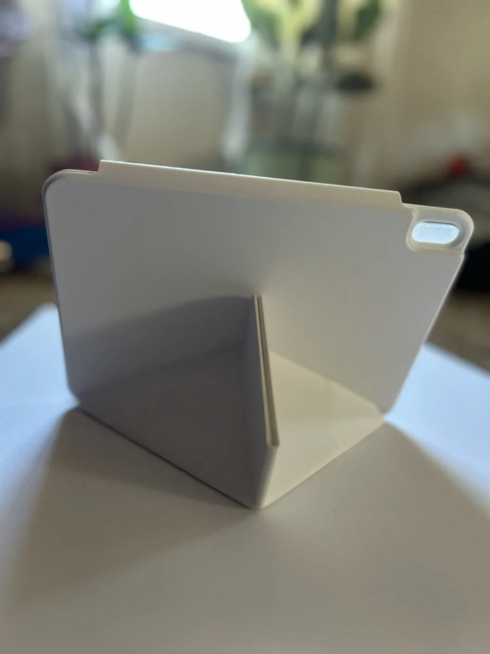 White Tablet Folding Stand Smart Cover